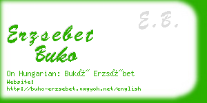 erzsebet buko business card